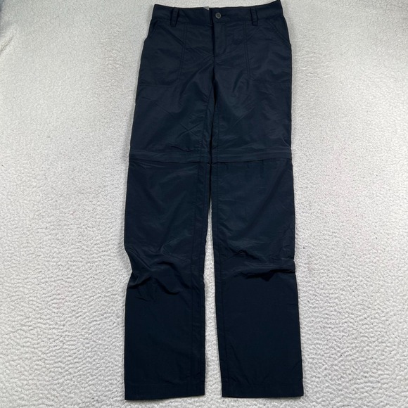 NWT Columbia Omni-Shade Convertible Pants Womens 4 Straight Hiking Active Black - Picture 1 of 12